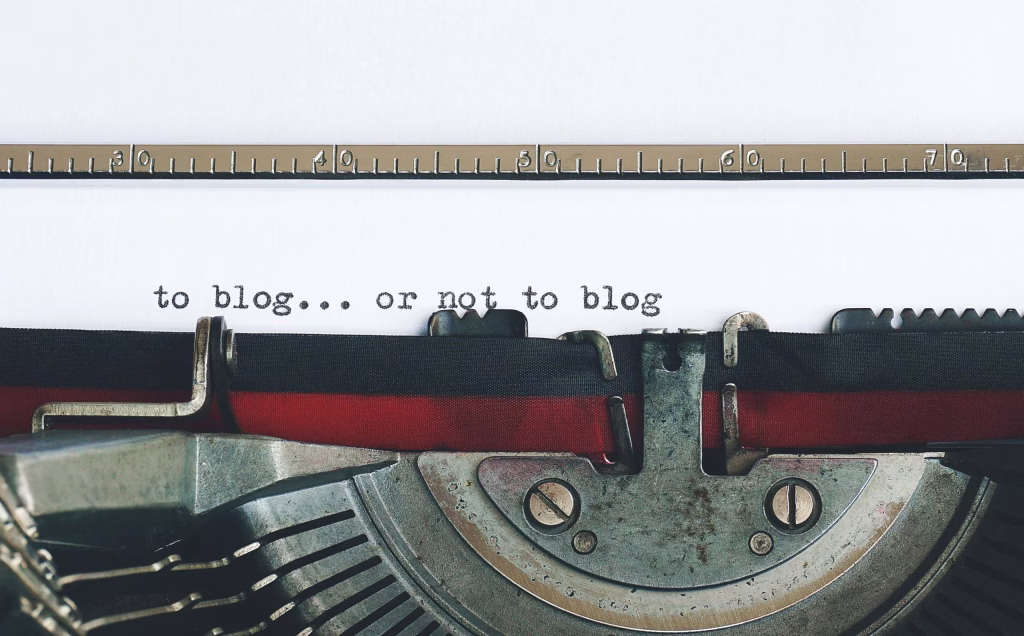 blog typewriter