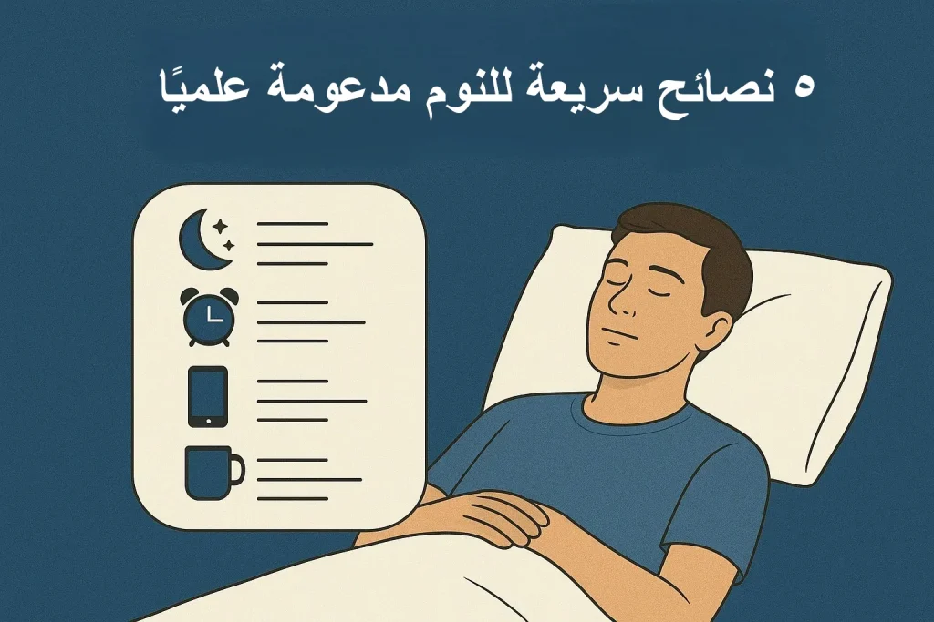  ٥ نصائح سريعة للنوم مدعومة علميًا